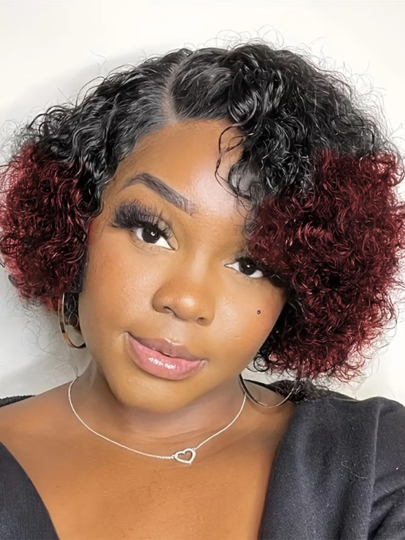 13x4 Lace Brown Short Bob Style Wig Pixie Cut Curly Human Hair Wigs for Women 150% Density