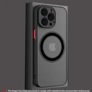 Magnetic Wireless Charging Armor Phone Case, Shockproof Protector, Shockproof PC Camera Protective Hard Cover, Shockproof TPU Cover, Phone Accessories Compatible with iPhone 11 12 13 14 15 16 17Air/17 , Casing