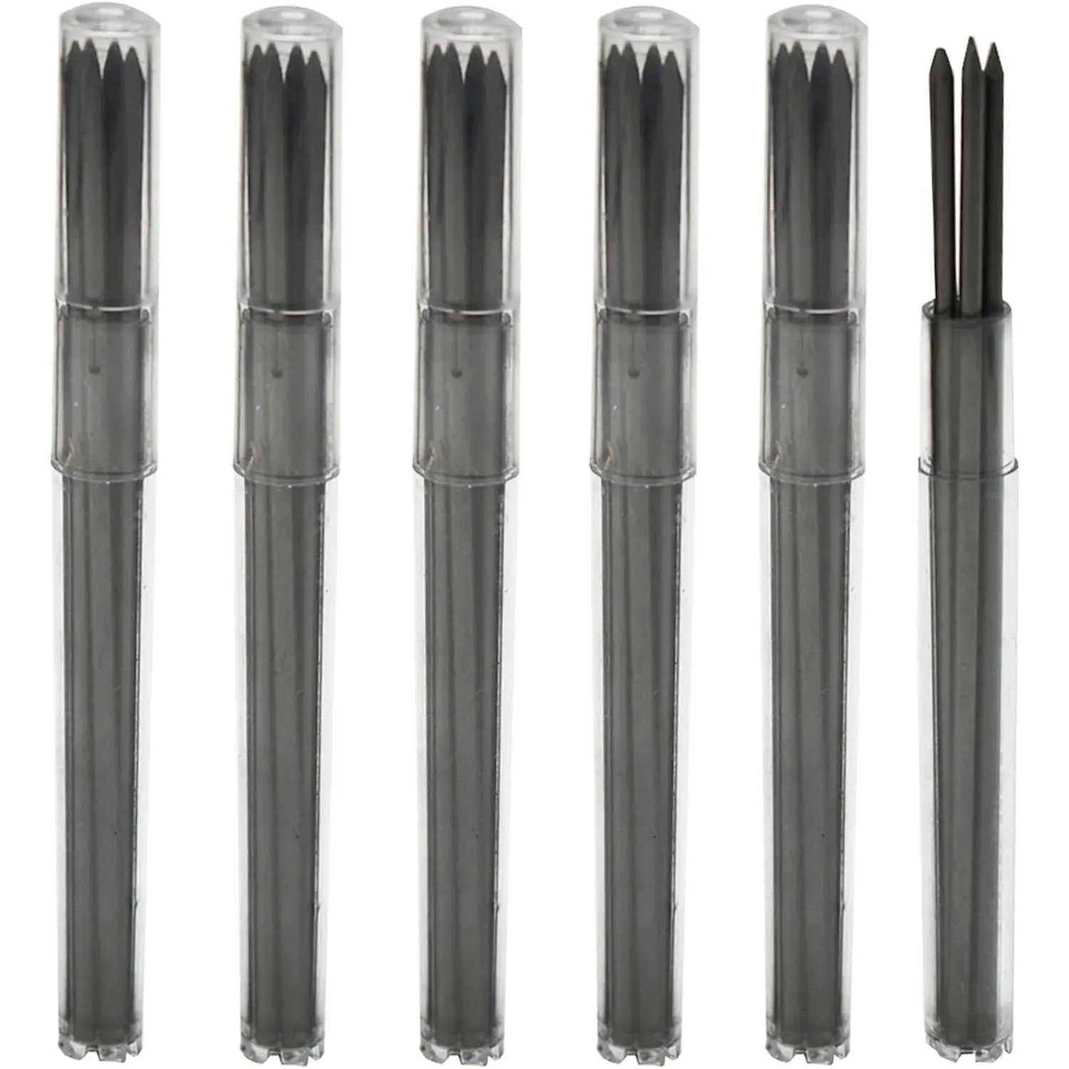 100 count HB Lead Refills 2.0 mm Smooth Mechanical Pencil Refills Break Resistant Bold Thickness Graphite 20 Leads Per Tube for Drawing Project Painting Compasses Core