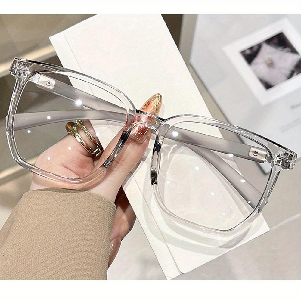 2-Pack Large Frame Reading Glasses with Gray Lens - Presbyopia Eyeglasses Suitable for Women & Men, +0.50 to +1.75 & +4.0 Diopters Strength, Age-Related near Vision