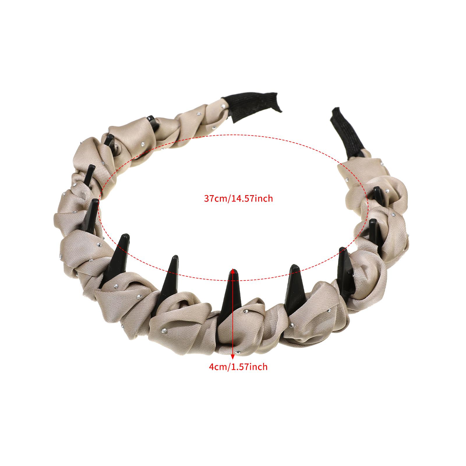 AWAYTR 3Pack Vintage High Cranium Hairband Fashion Headbands with Teeth Comb for Women Party Wedding Home Hairband  Hair Accessories