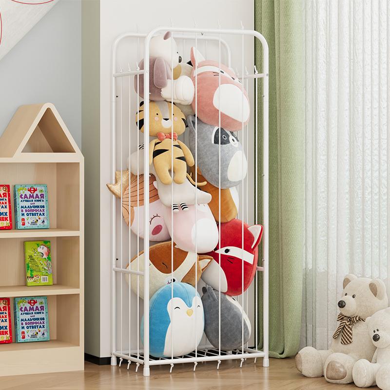 Stuffed Animal Storage, Metal Tube Stuff Animal Organizer, 55.5” x 18.5” x 13” Stuffed Animal Cage With Brake Wheel and Fixed buckle, Sturdy Toy Organizer for Nursery, Kids Room, Playroom Deals For You Days Stuffed Animal Storage, Metal Tube Stuff Animal Organizer, 55.5” x 18.5” x 13” Stuffed Animal Cage With Brake Wheel and Fixed buckle, Sturdy Toy Organizer for Nursery, Kids Room, Playroom Deals For You Days
