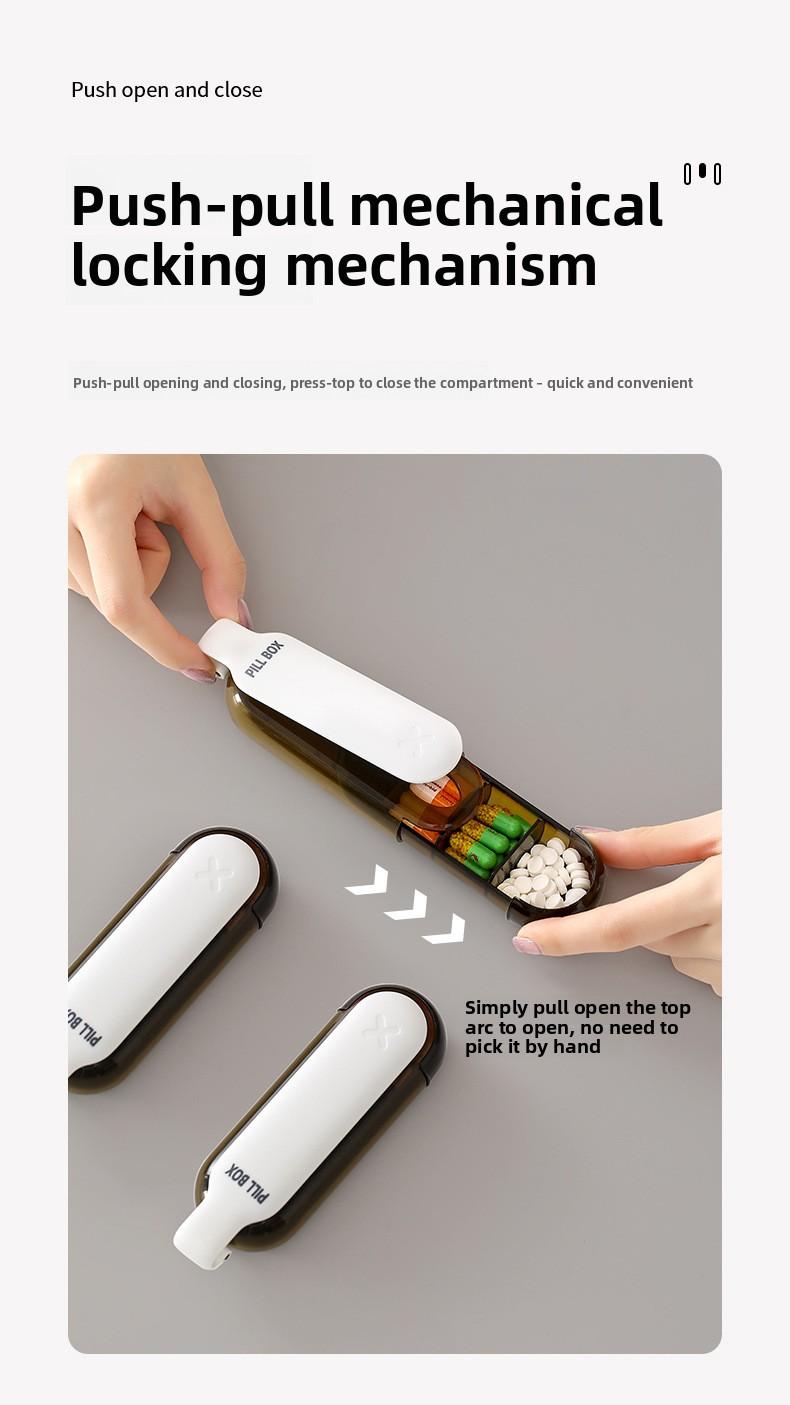 FaSoLa pill box is a portable medicine dispensing box, a mini pill compartment box for carrying with you, and a light-proof pill storage box