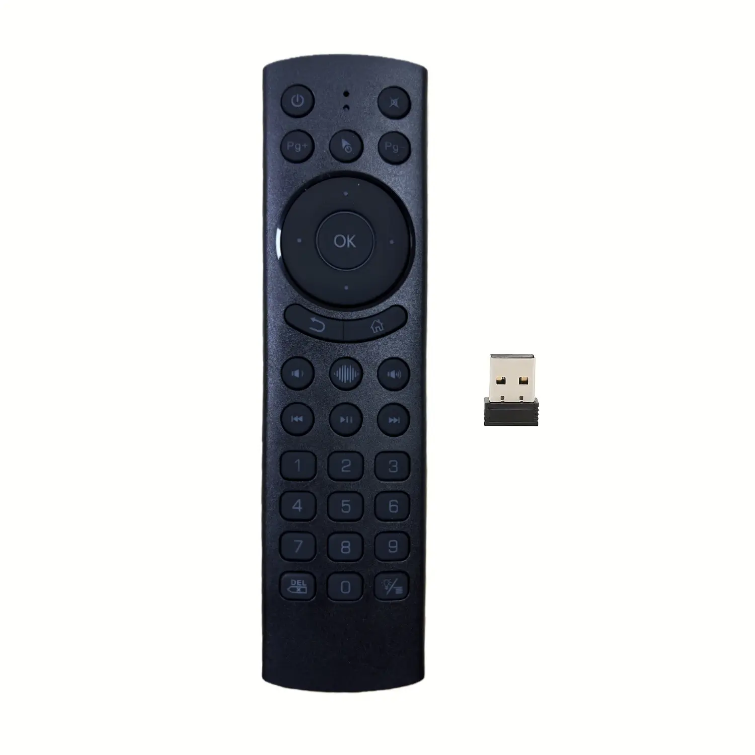 Bluetooth Voice Remote Control for Smart TVs, Universal Voice Remote Control with USB Transmitter Infrared Learning Function Suitable for Computers Projectors Android TV Boxes, Wireless