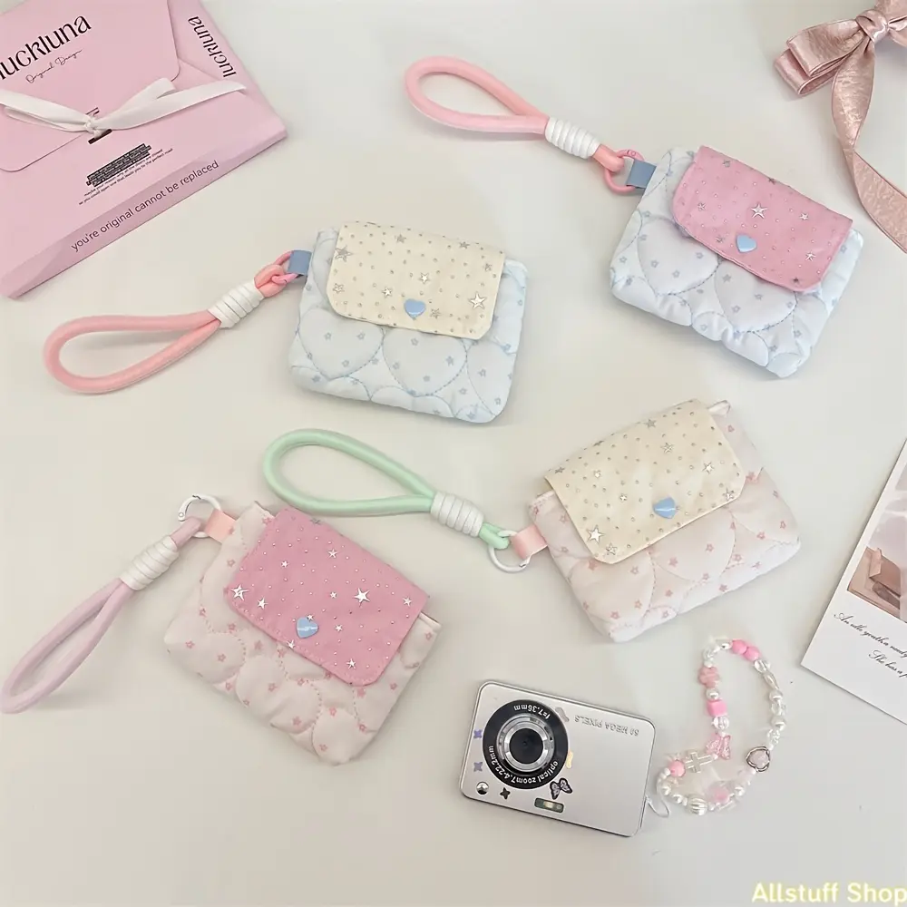 [Cute Card Bag] Cute Card Bag - Coin Purse - Portable Compact Storage Bag - Anti-Fall And Anti-Collision - Headphone Bag - Jewelry Bag