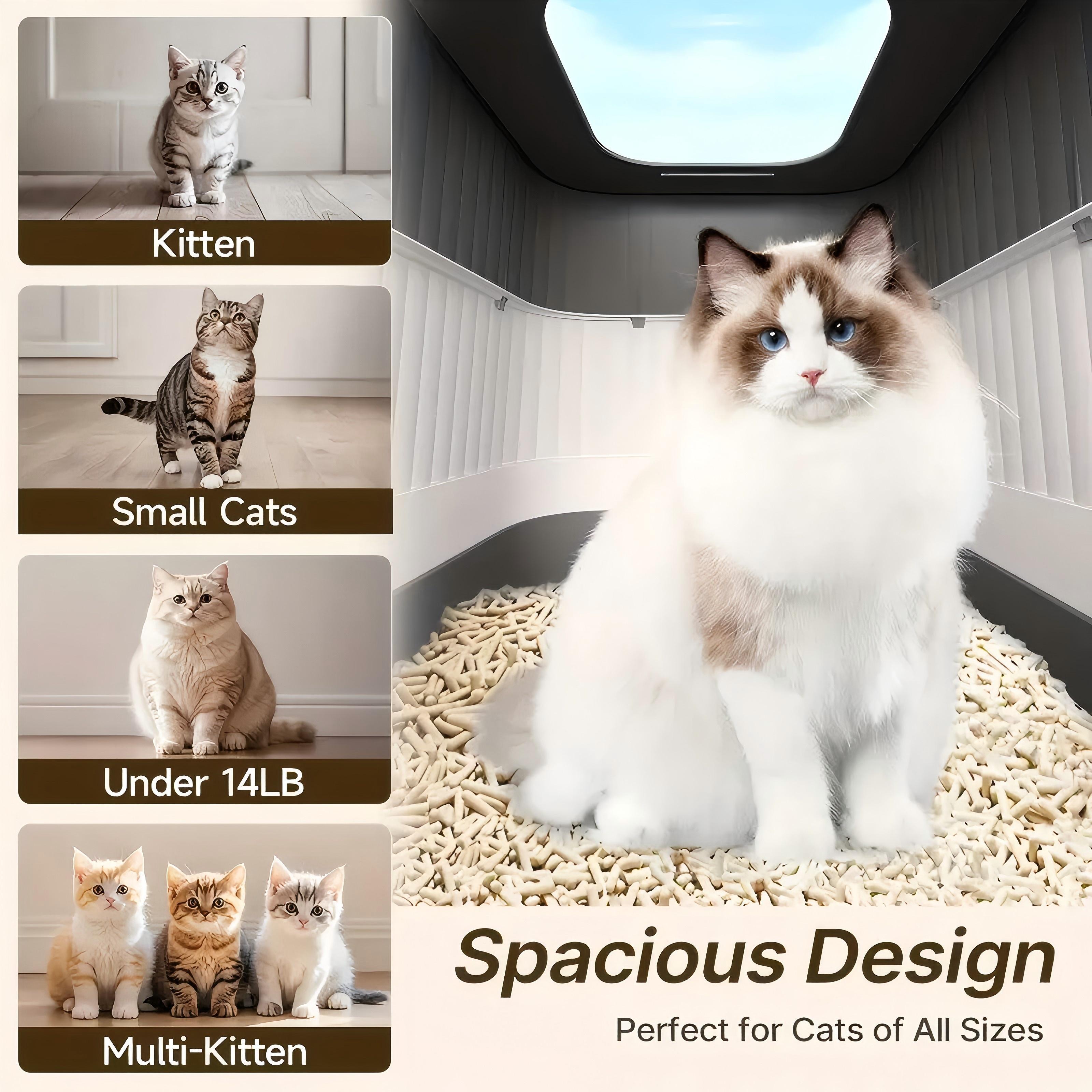 Extra Large Cat Litter Box - Odor Control, Leak-Proof, Pull-Out Design, Easy Clean