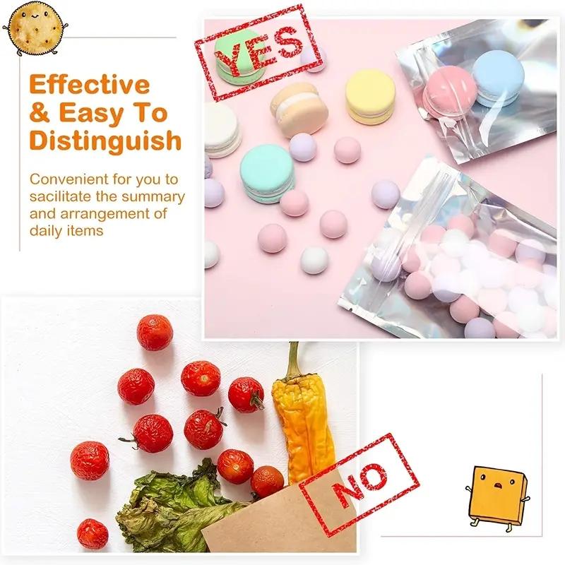 100pcs Holographic Resealable Mylar Bags Ziplock Candy Suger Tee Jewelry Beauty Storage Bag