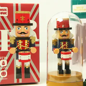 New Edition Nutcracker Series Building Block Model Toy, Unisex Home Decor Ornament, Gift Set, No Battery Needed, Perfect for Kids