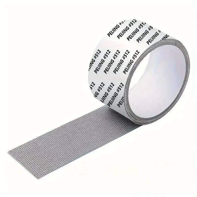Mosquito Net Repair Tape, Waterproof Self-Adhesive Patch, Strong Fiber Glass Adhesive, 78.74 Inches Roll, for Screen Doors and Windows