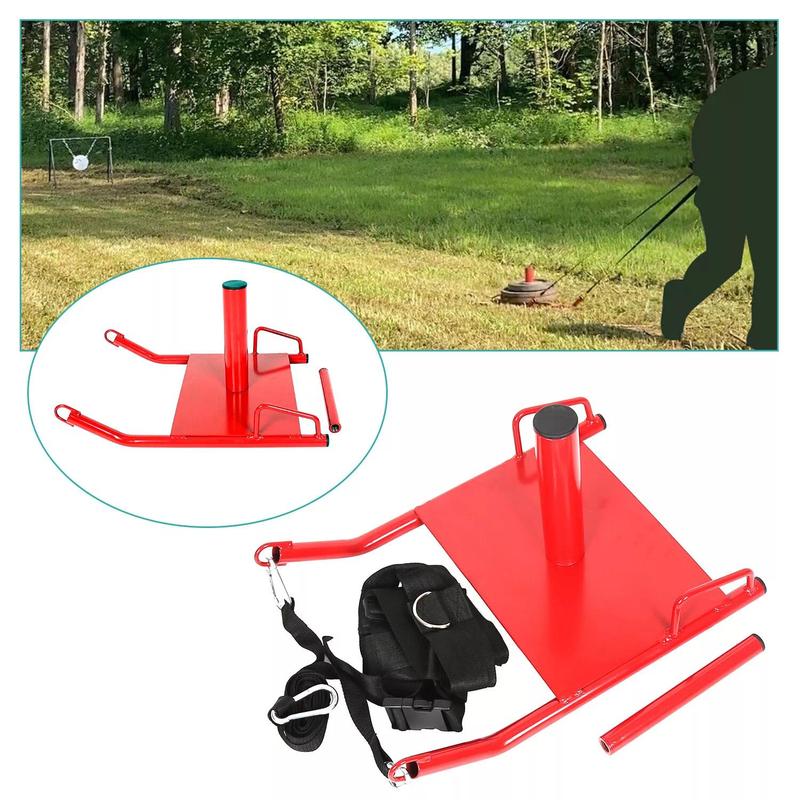 Power Speed Sled Push/Pull Weight Sled Crossfit Football Training HD w/Harness Home Gym Equipment Adjustable
