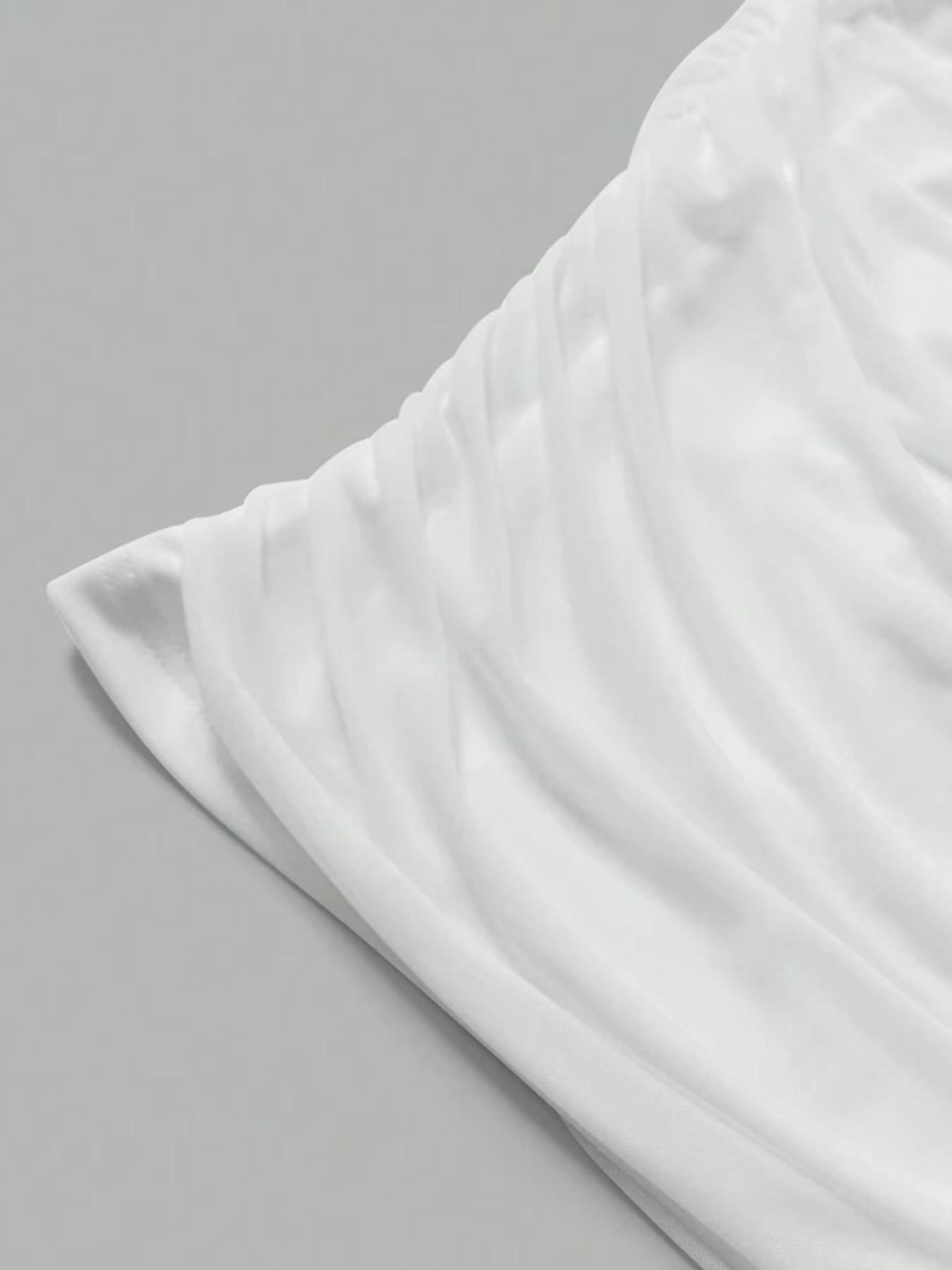 Women's Solid Ruched High Waist Skirt, Fashionable Mini Skirt for Daily Outdoor Wear, Ladies Bottoms for Summer