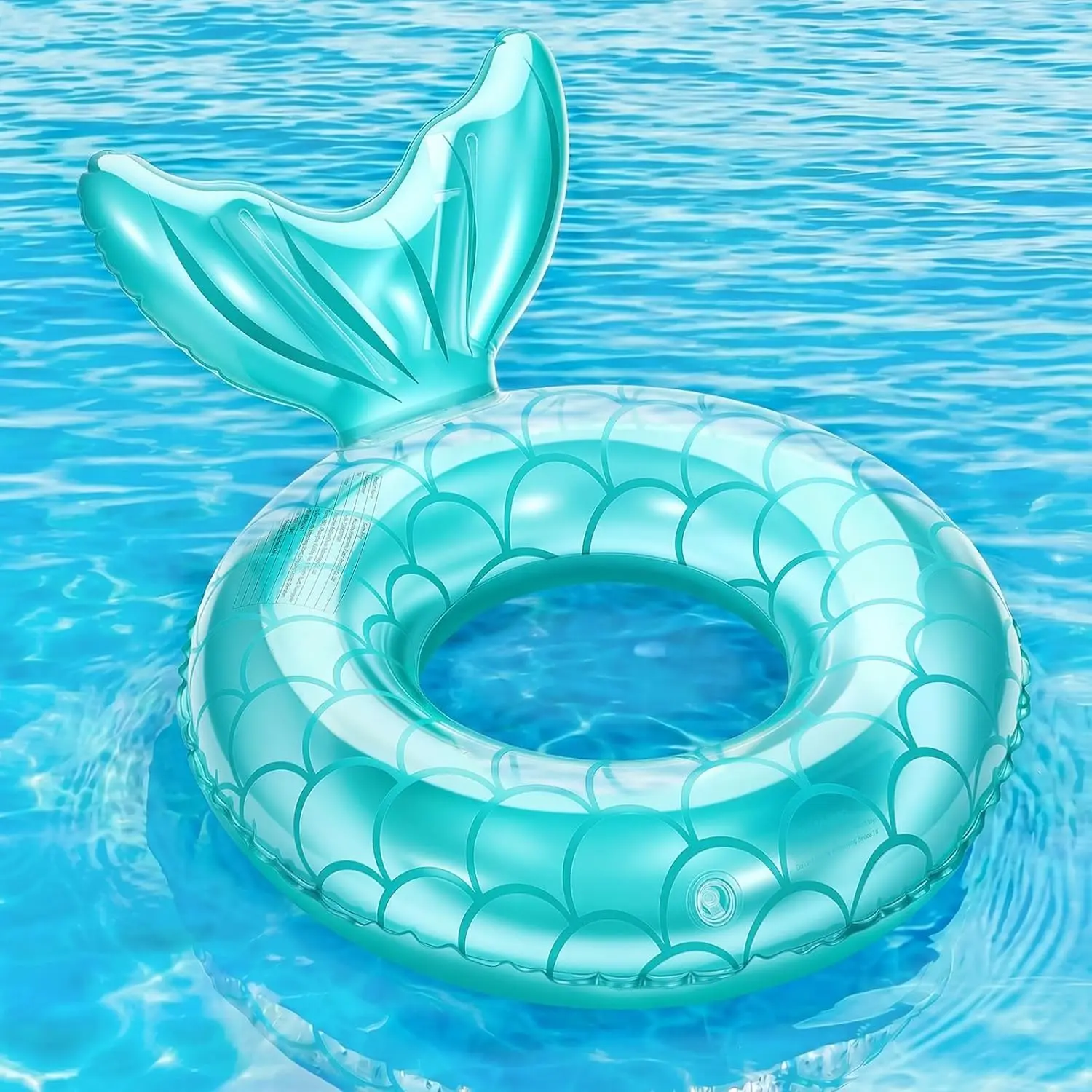 Inflatable Swimming Ring, Cute Pool Float Tube Decorations for Outdoor Pool Beach Water Floats Party Supplies Floaties