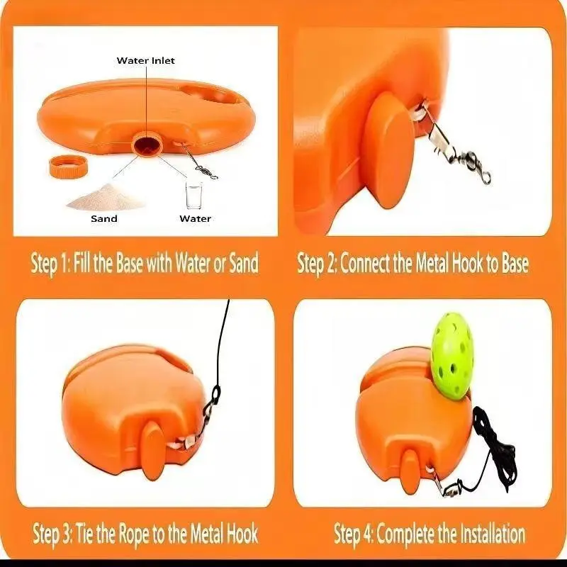 Pickleball Solo Trainer, Rope Pickleball Trainer, Pickleball Training Tool, Ideal for Indoor and Outdoor Practice