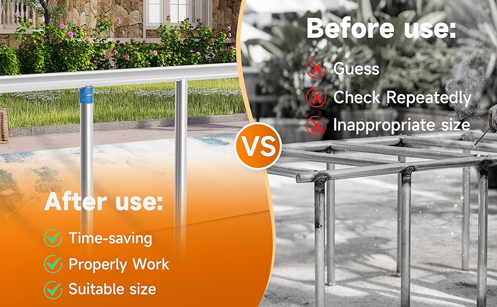 Metal Pipe Cutting Guide 3 Packs, Pipe Saddle Template, Pipe Marking Tool, Magnetic Pipe Notching/Coping Tool for Precision Cutting Angles at 22.5°, 45°, 90°(Multi-Size Pack 1-7/8", 2-3/8", 2-7/8")