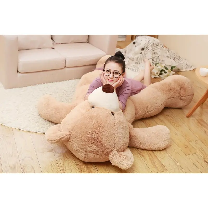 100-260cm Cheap unstuffed America Giant Bear Plush Toy Soft Bear Skin Birthday Valentine's Gifts For Girl Kid's Toy