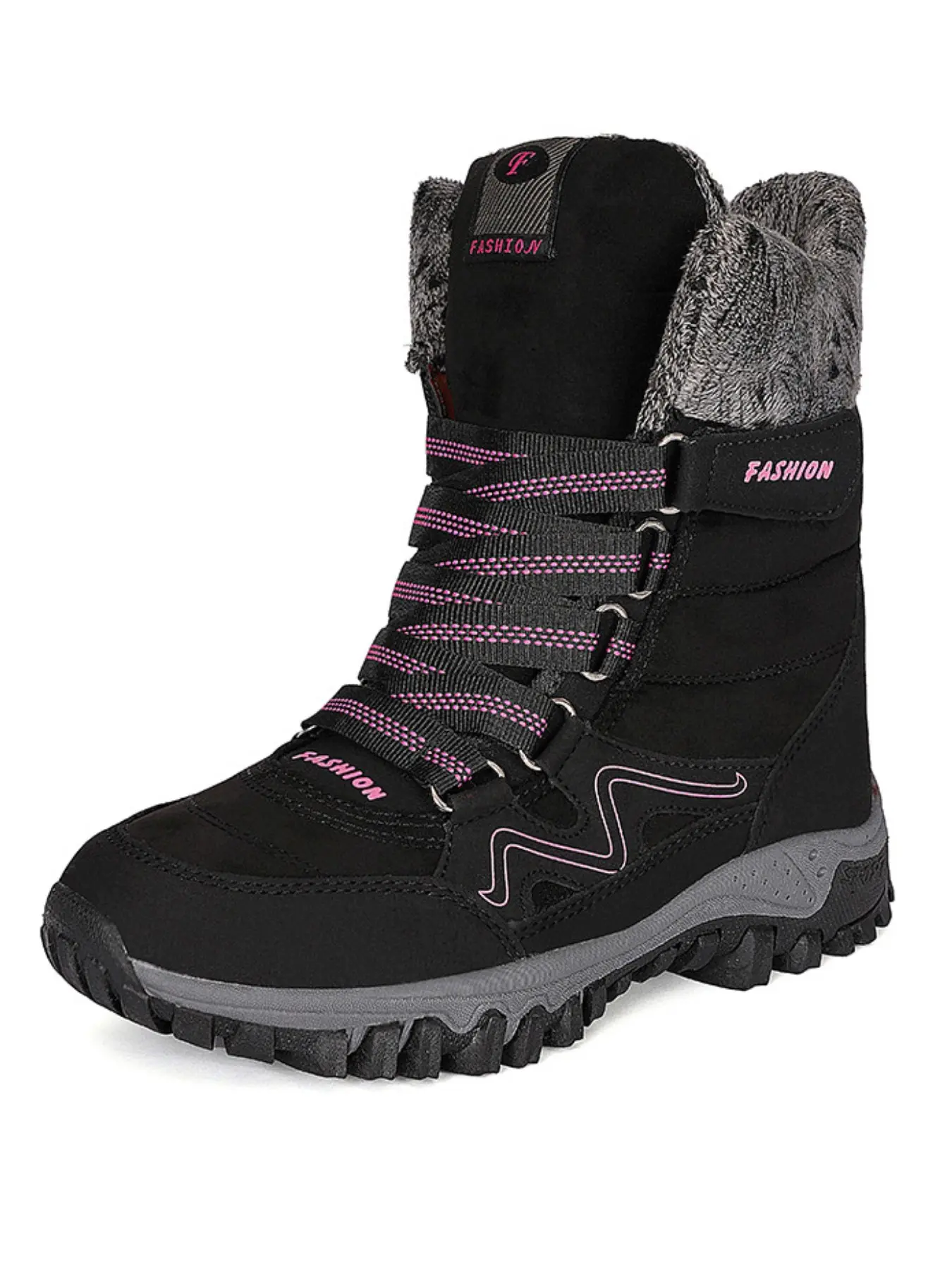 Women's Mid-Calf Winter Snow Boots, Soft Faux Suede, Adjustable Strap, Non-Slip Sole, Warm and Comfortable, Ideal for Outdoor Activities, Fashion Boots