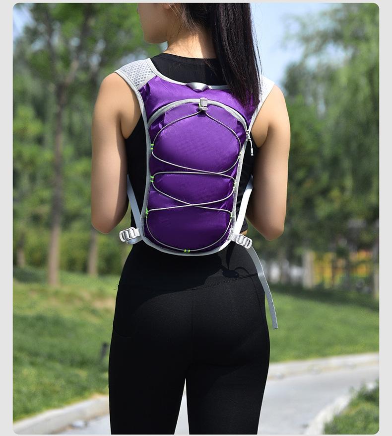 Lightweight Hydration Vest Backpack, Breathable Running Hiking Cycling Bag with Large Capacity, Outdoor Water Bladder Pack for Trail Running Camping