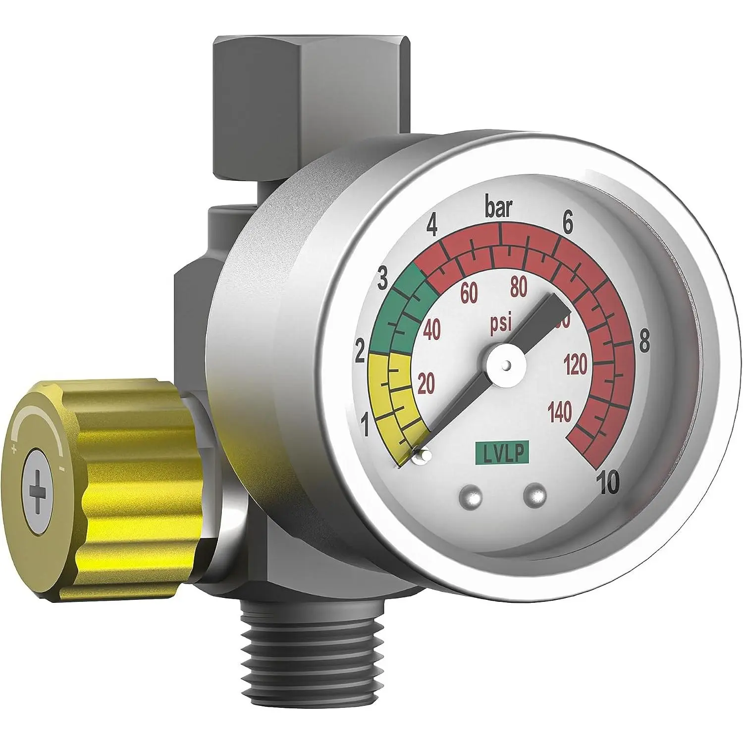 Air  Regulator 1/4" NPT, for  , Air Compressor and Pneumatic Tools,  Tightness, , 0-140 PSI