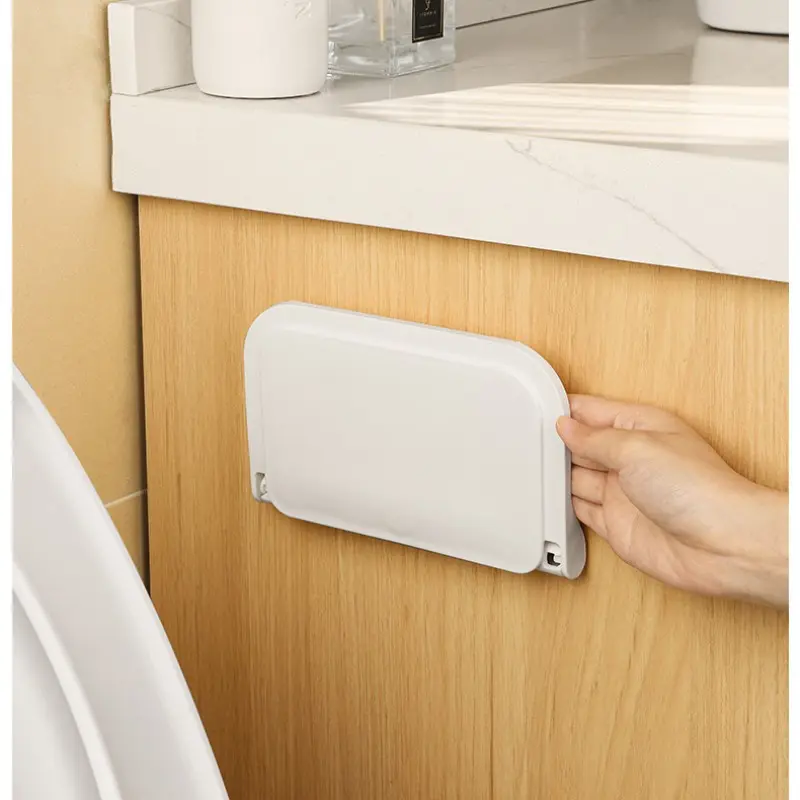 Foldable Wall-Mounted Storage Rack, Phone Holder, Clothes Organizer, Bathroom Shelf, No Drilling Required, Space-Saving Design