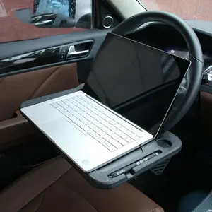 Car Steering Wheel Table Board, In-Car Dining Table, Car Dashboard Tray, Laptop Stand, Tablet Holder, Small Desk for Cars