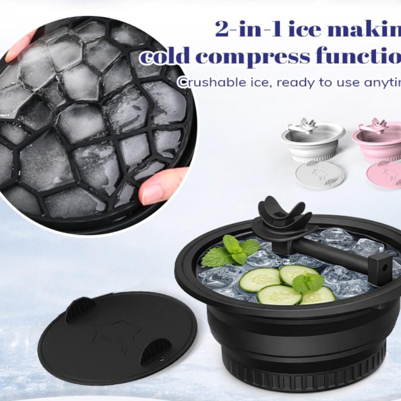 Foldable Ice Facial Wash Basin with Breathing Ice Bath Bowl, Portable Cooling Face Basin for Skincare, Ideal for Home Use,Suitable for women's gifts, holiday gift selection