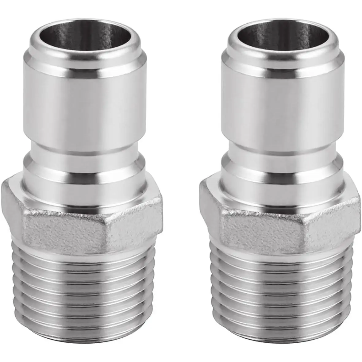 Stainless Steel Male Quick Disconnect,Male NPT 1/2" Homebrewing Quick Connector 2 Pack