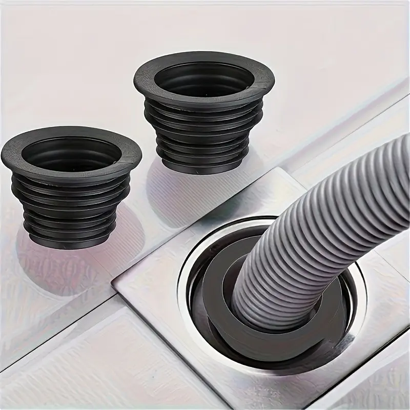 7-Pack Drain Odor Seal Rings for Kitchen, Bathroom, Washing Machine, Leak-Proof and Smell-Resistant, Flexible Drain Gaskets for Home Appliances