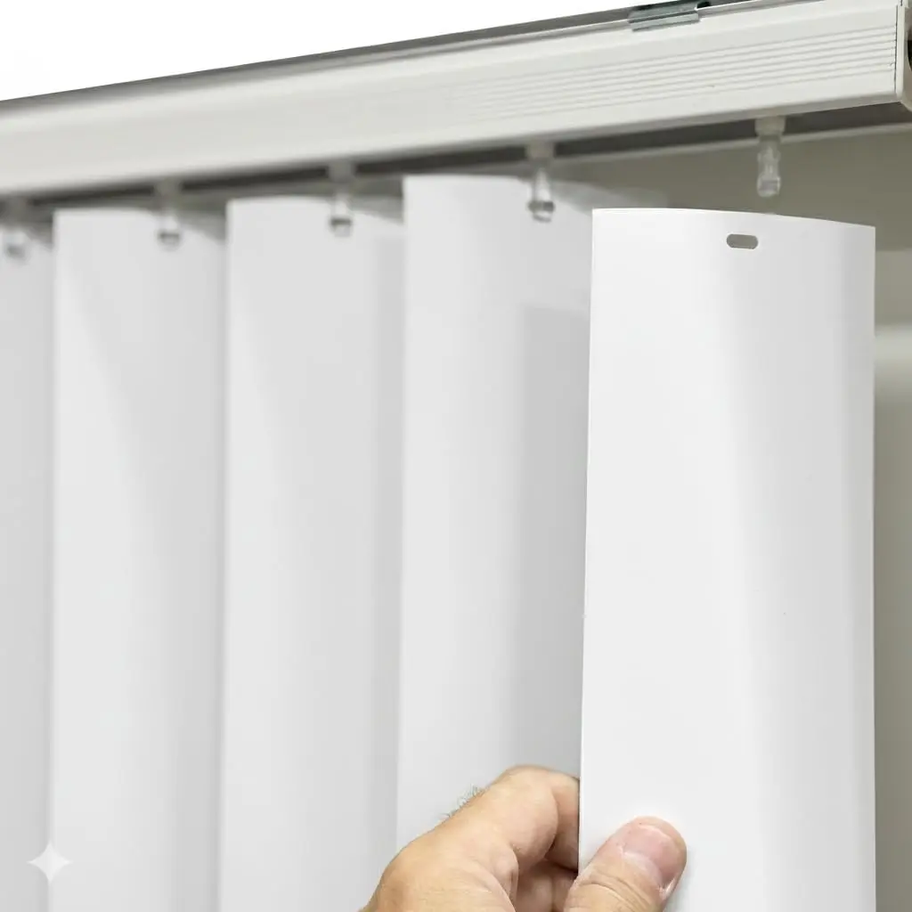 Vertical Blinds Replacement Slats Heavy Duty PVC Smooth Curved White Pick Size and Quantity 82.5 Inches 2 SlatsGift