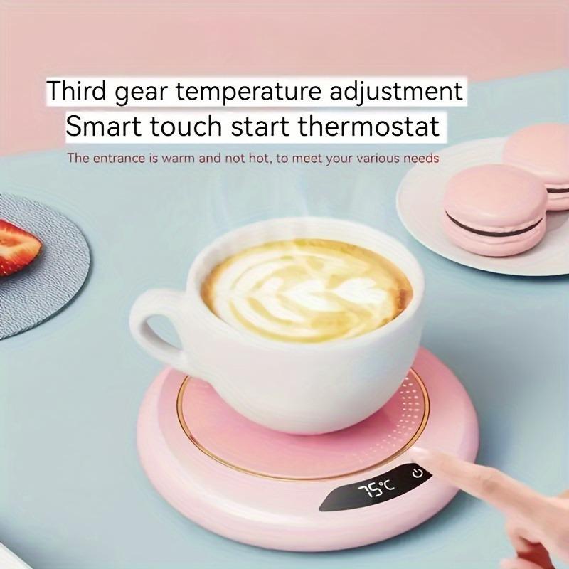 Smart Beverage Warming Coaster - USB Powered, 3-level Temperature Control, Coffee Cup Warmer Suitable For Home And Office, , Gift For Birthdays, Coffee And Tea Heating Equipment Gifts, Gift For Thanksgiving, Christmas And New Year Gifts
