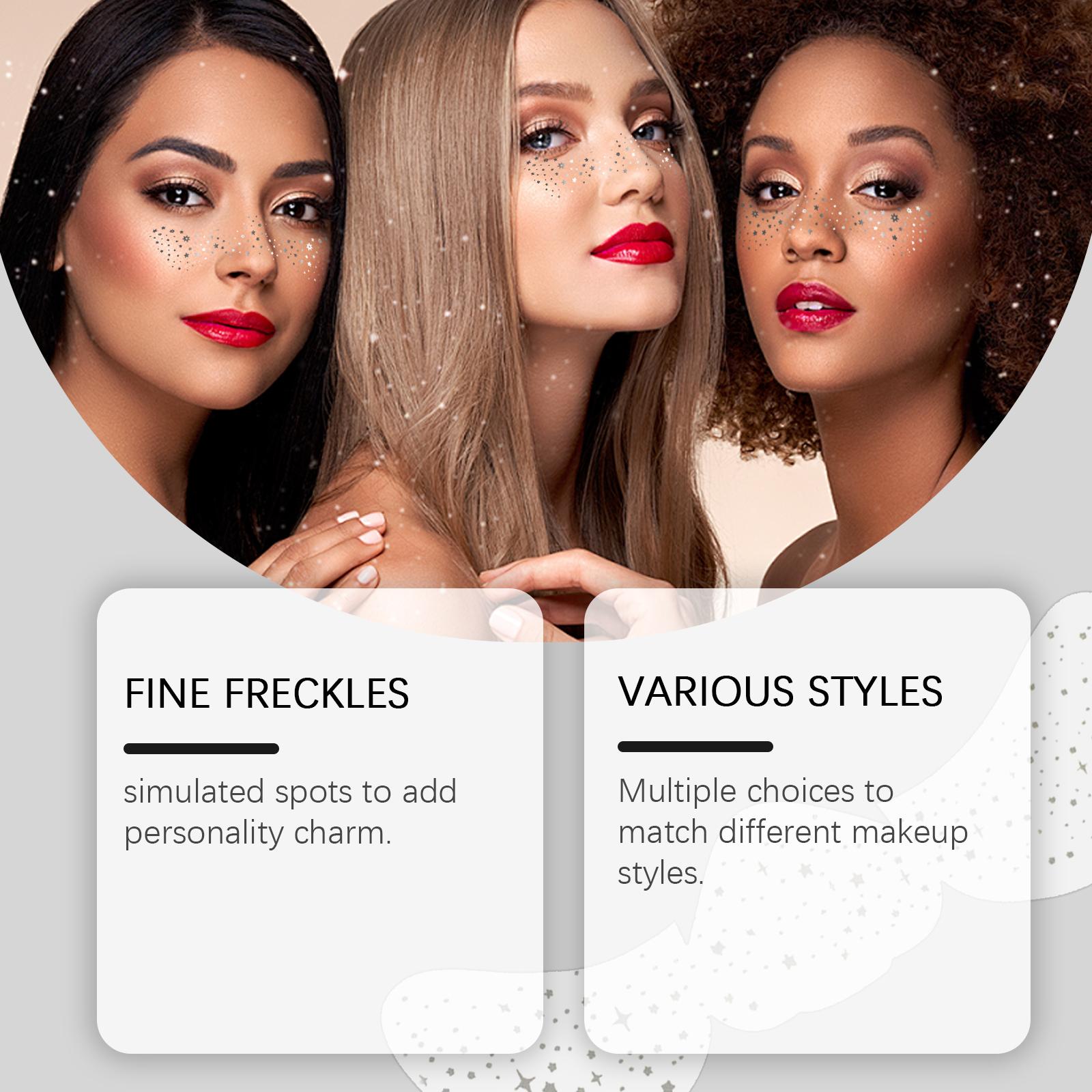 Glitter Spot Tattoo Stickers, Easily Create Natural Freckle Makeup Beauty Stickers