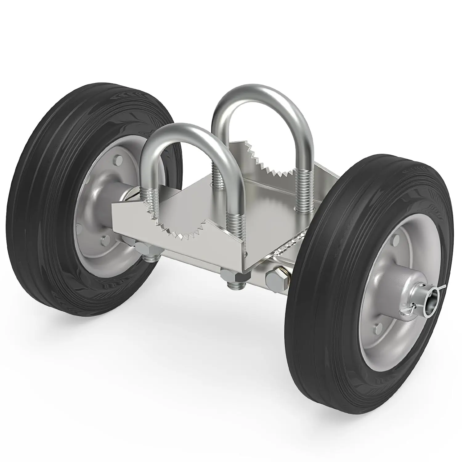 6" Rolling Gate Wheel Carrier Rolling Gate Rubber Wheel