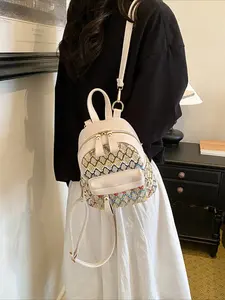 Mini backpack for women 2026 new fashion casual multi-purpose ins popular pastoral style travel small backpack