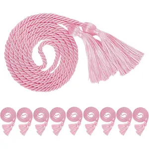 10 Pieces Pink Graduation Honor Cords for Graduation 2025,National Honors Society Pink Cords BulkGift.