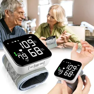 Wrist Blood Pressure Monitor, 2026 Upgrade Digital Wrist Blood Pressure Monitor with 90X2 Readings Memory, Pulse Rate Monitoring, Large LCD Screen, Automatic Wrist Pressure Monitor for Home Use