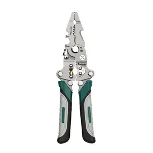 Multifunctional Foldable Wire Stripper Pliers, Wire Stripping Tool, Hand Tools, Special Design for Electricians, Strips Wires, Cuts Cables, Twists Pipes, Presses Terminals, Wirecutters