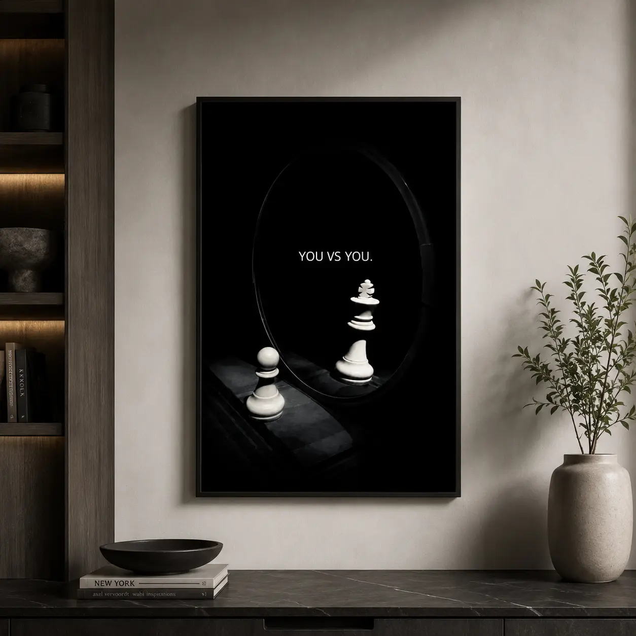 Chess Motivation Poster Wealth & Money Inspiration Luxury Canvas Wall Art Poster