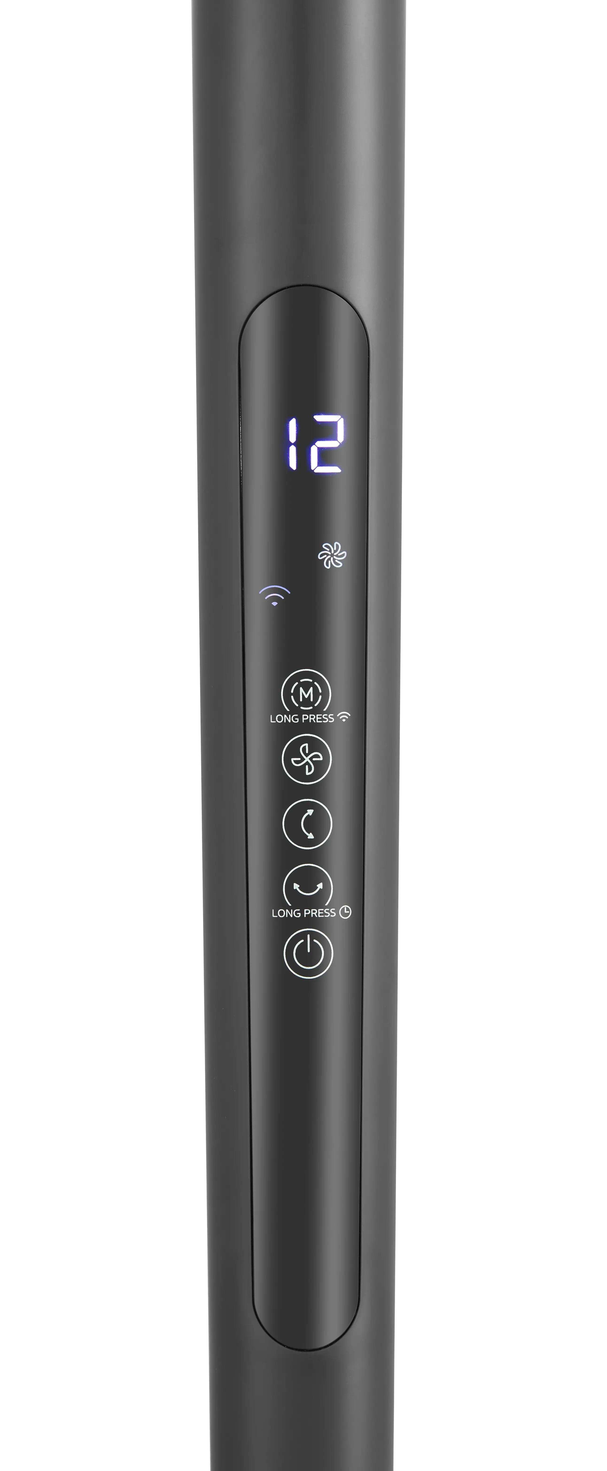 Midea MSFS07RW6GB Smart Stand Air Circulator Fan with 12 Speed Settings & 4 Fan Modes Remote Control via SmartHome App for Customized Home Comfort