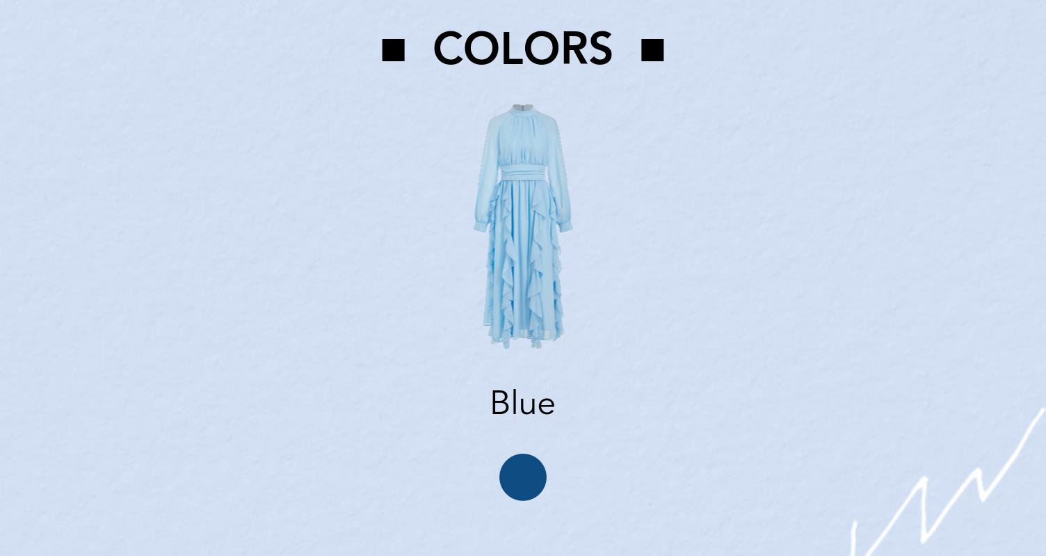 Cider Chiffon Stand Collar Ruffled Lantern Sleeve Flared Maxi Dress