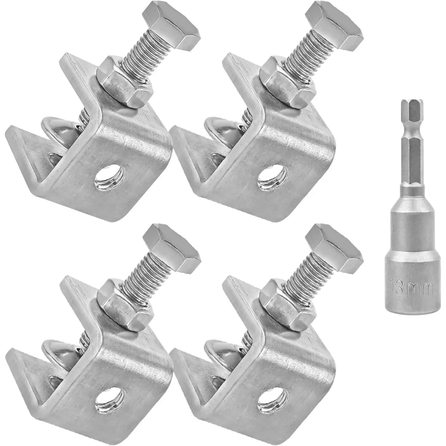 304 Stainless Steel C-Clamps,20mm Mini Tiger Clamps  Woodworking,C-Clamp 4 pack