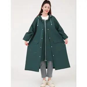 Unisex Long Raincoat for Outdoor Travel, Hiking - Quality Zippered Backpack Compartment, Widened Backpackable Design, Portable Sports & Outdoor Clothing