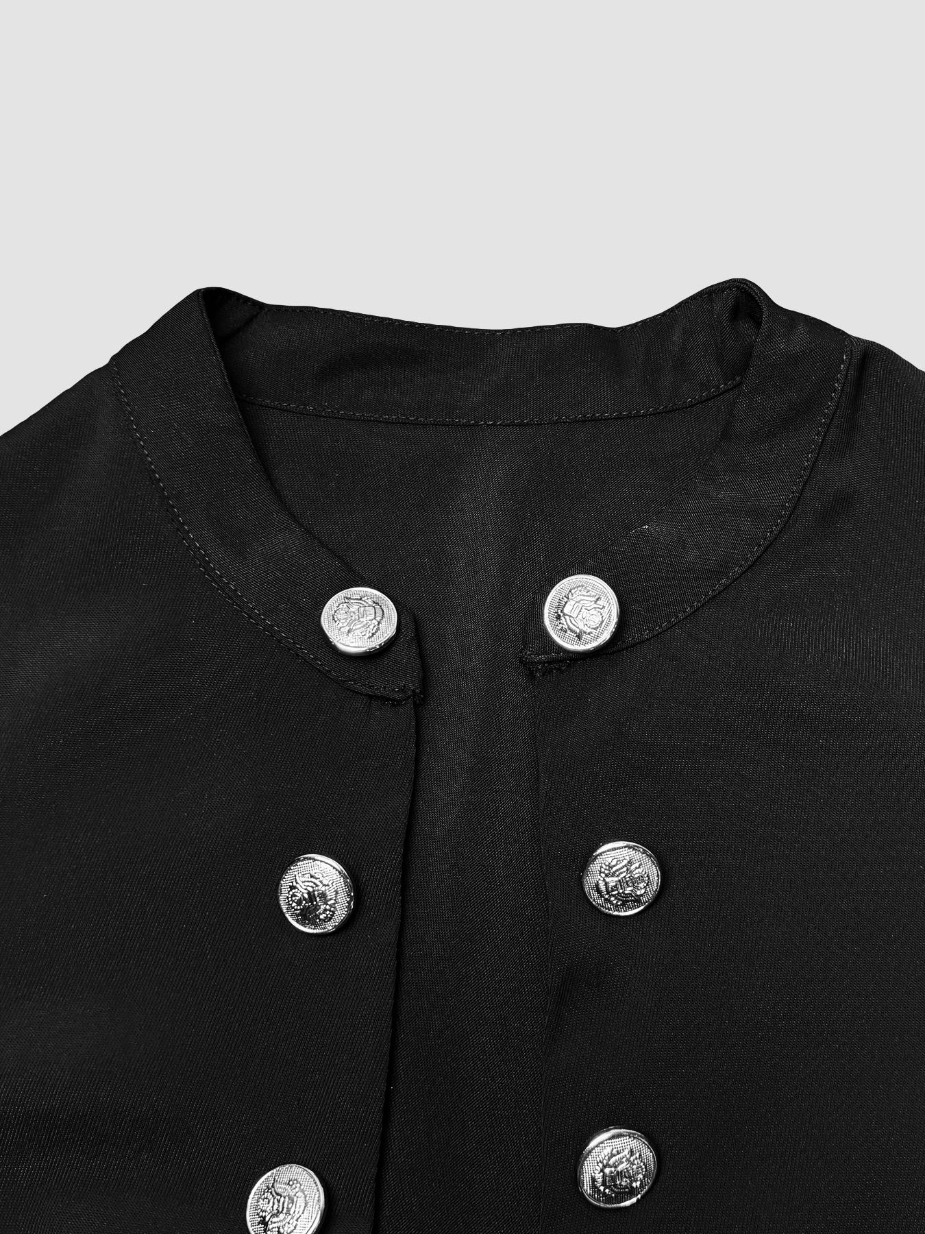 Women's Fashion Casual Double Button Blazer Jacket Coat, Stylish Outerwear for Ladies, Perfect for Daily Wear & Office Use