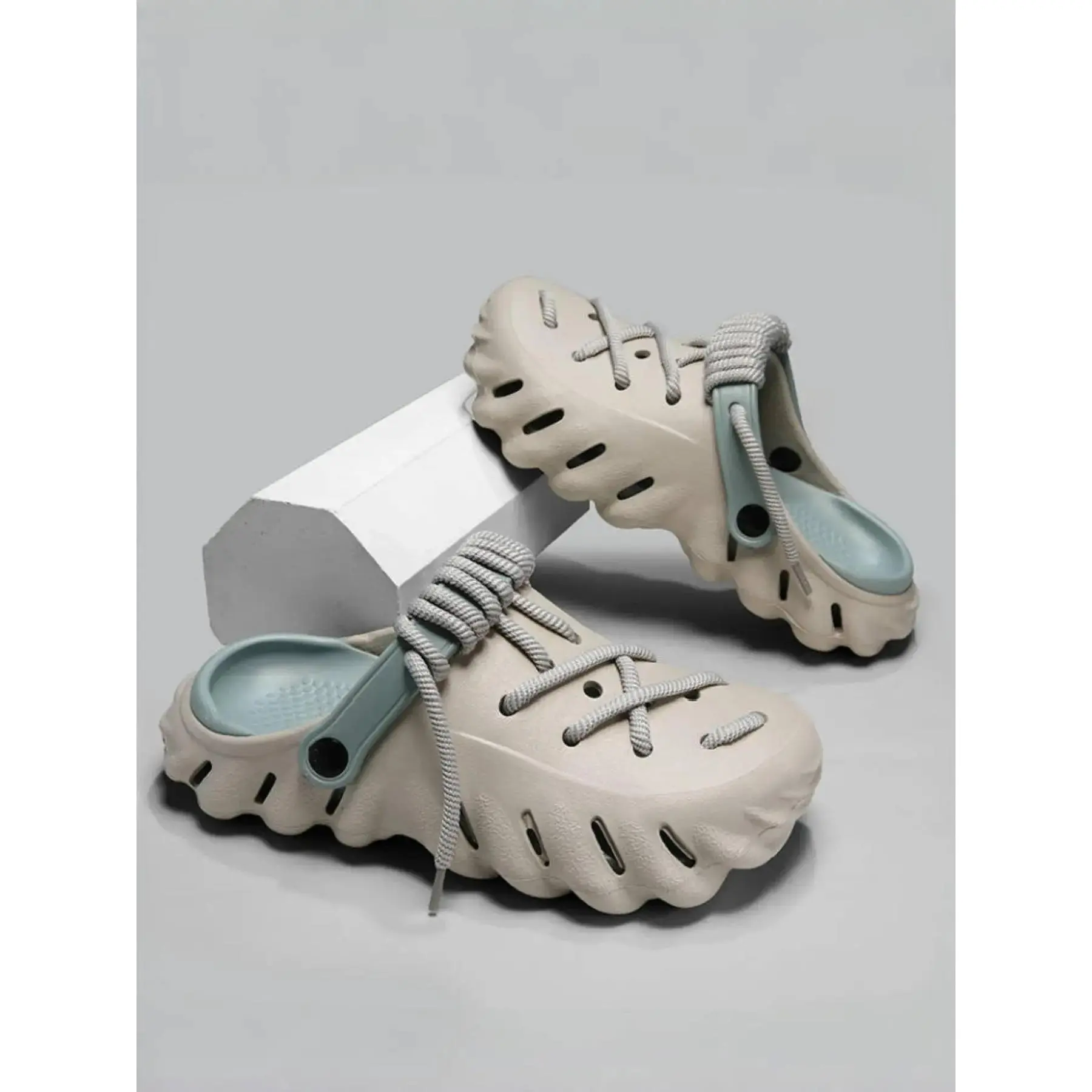 Sporty Minimalist Slip on Sandals, Casual Comfortable Breathable Beach Water Sandals, Soft Non-slip Sports Sandals, Breathable Clogs for Indoor & Outdoor Wear