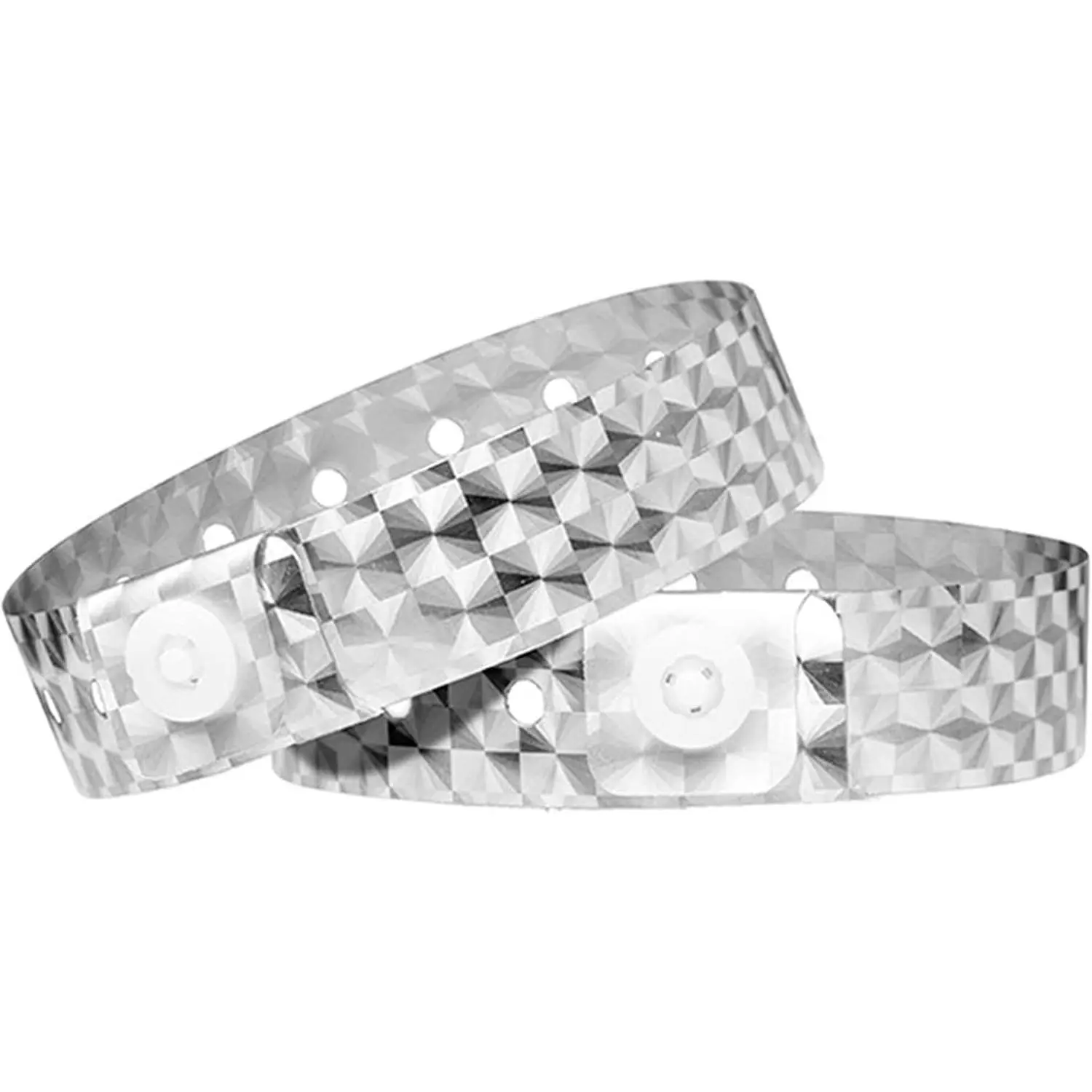 500 Pack Holographic Plastic Wristbands , Wristband for Events | Disposable Vinyl Wristbands,  ,  Event Wristbands for Party, Concert, Bar, Club, Festival