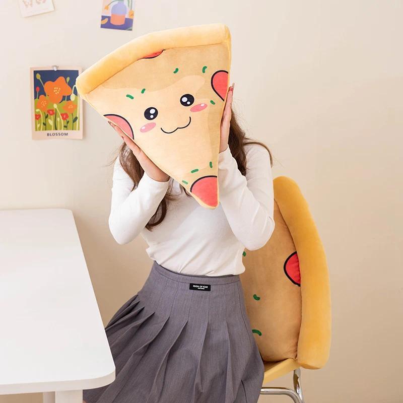 45/55/65cm Pizza Food Plush Pillow Stuffed Like Real Cushion Union  Decor Creative Sofa Chair Decor Birthday Gift