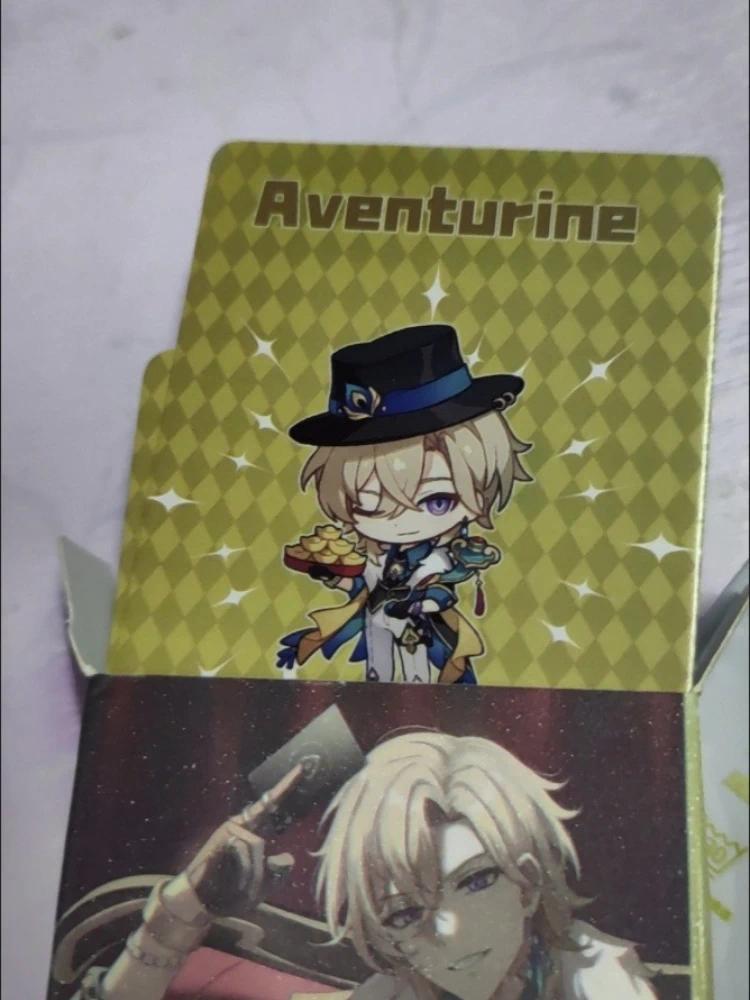 Honkai:Star Rail Aventurine 55PCS 3 Card Backs Decor Laser Lomo Card Photocard HD Album Photo Card For Fans Collection Postcard