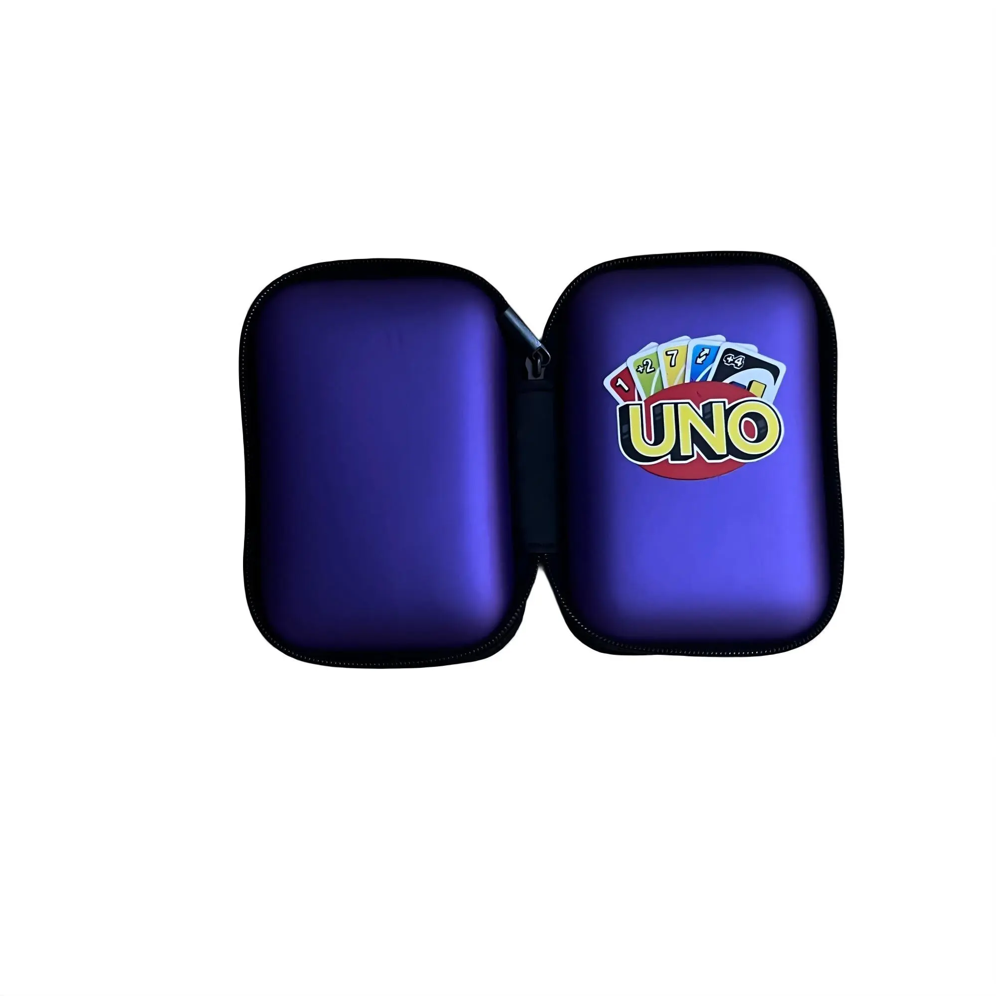 Compact Uno Card Travel Zipper Pouch, Mini Storage Bag, Practical Card Holder for Kids' Entertainment and Travel, Gift Organizer