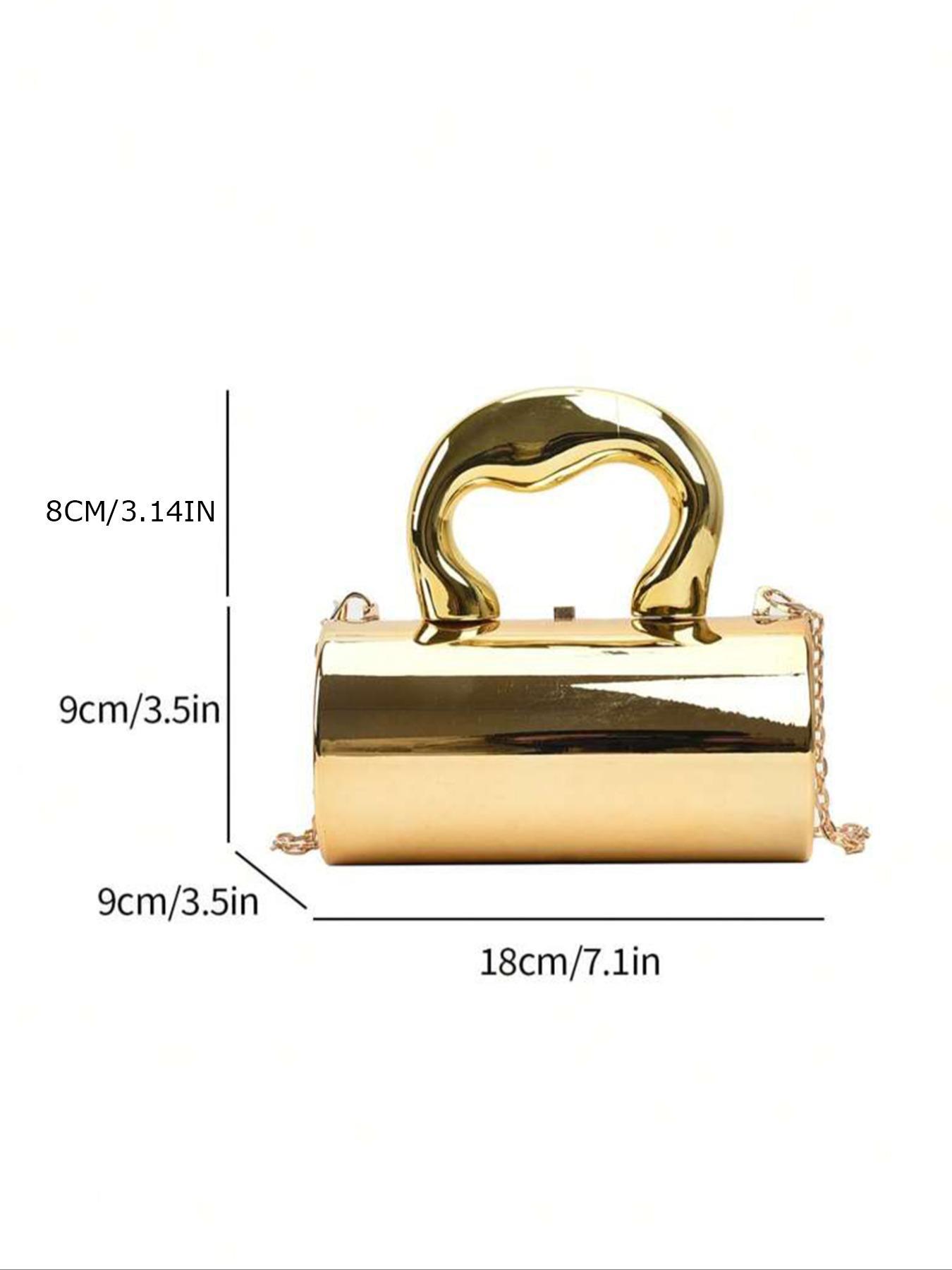 Women's Elegant Chain Strap Handbag, Exquisite Trendy Metallic-look Handbag, Fashionable Handbag for Daily Use, Daily Commuting Bag, Fashionable Evening Bag, Stylish Versatile Bag, Fashion Purses