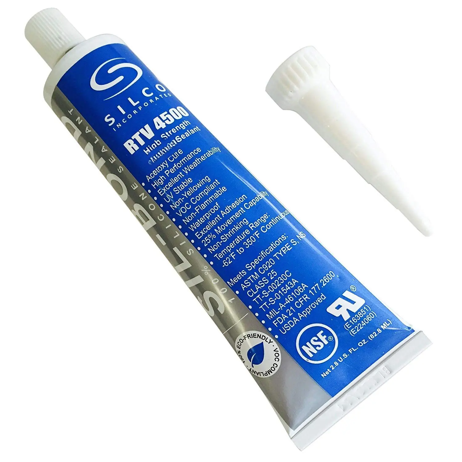 RTV 4500  Contact Safe High Strength  Sealant, Clear (2.8 FL. Ounce)