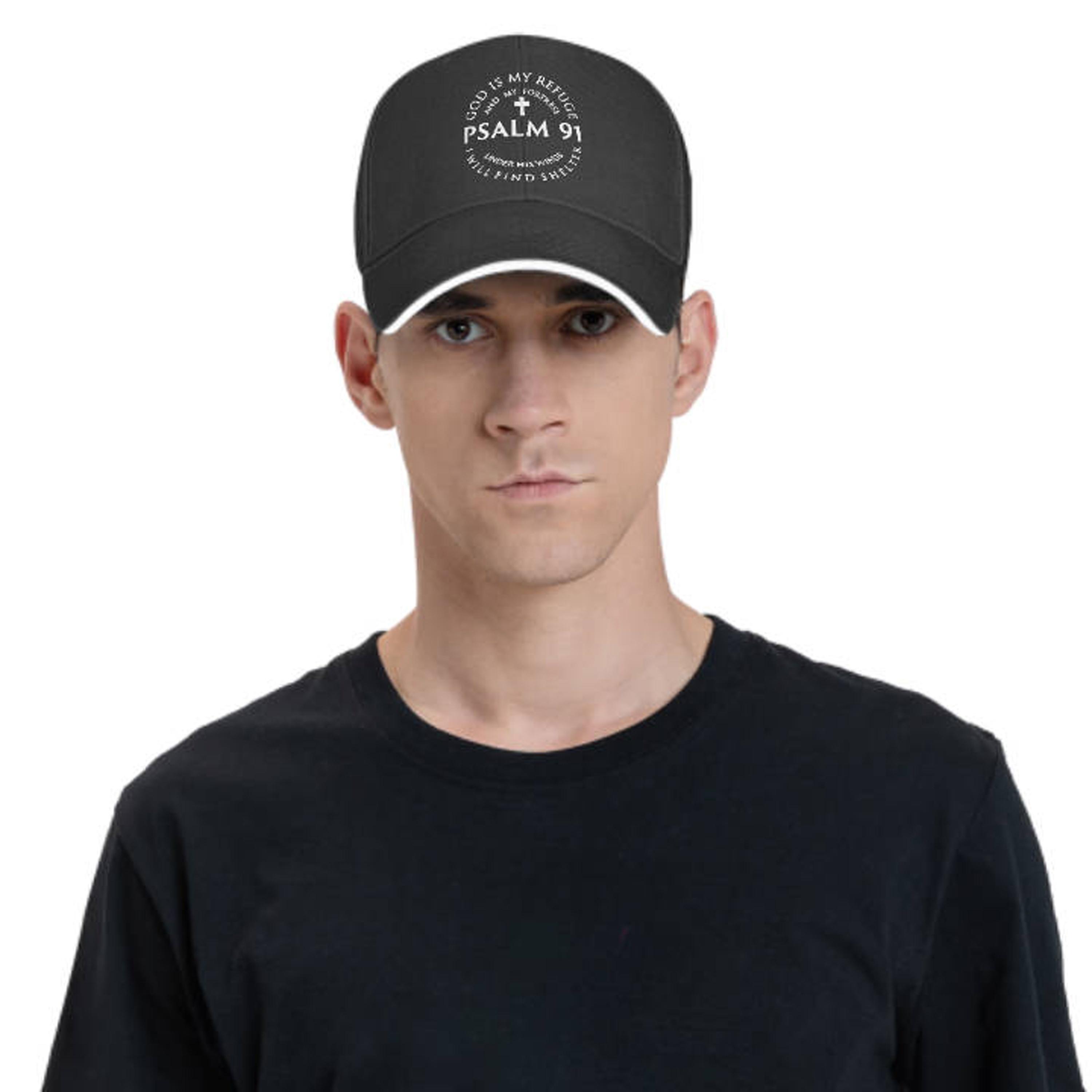 1pc of a Psalm 91 Themed Baseball Cap, Adjustable And Suitable for Both Men And Women.This Truck Driver'S Hat Makes a Perfect Gift Option