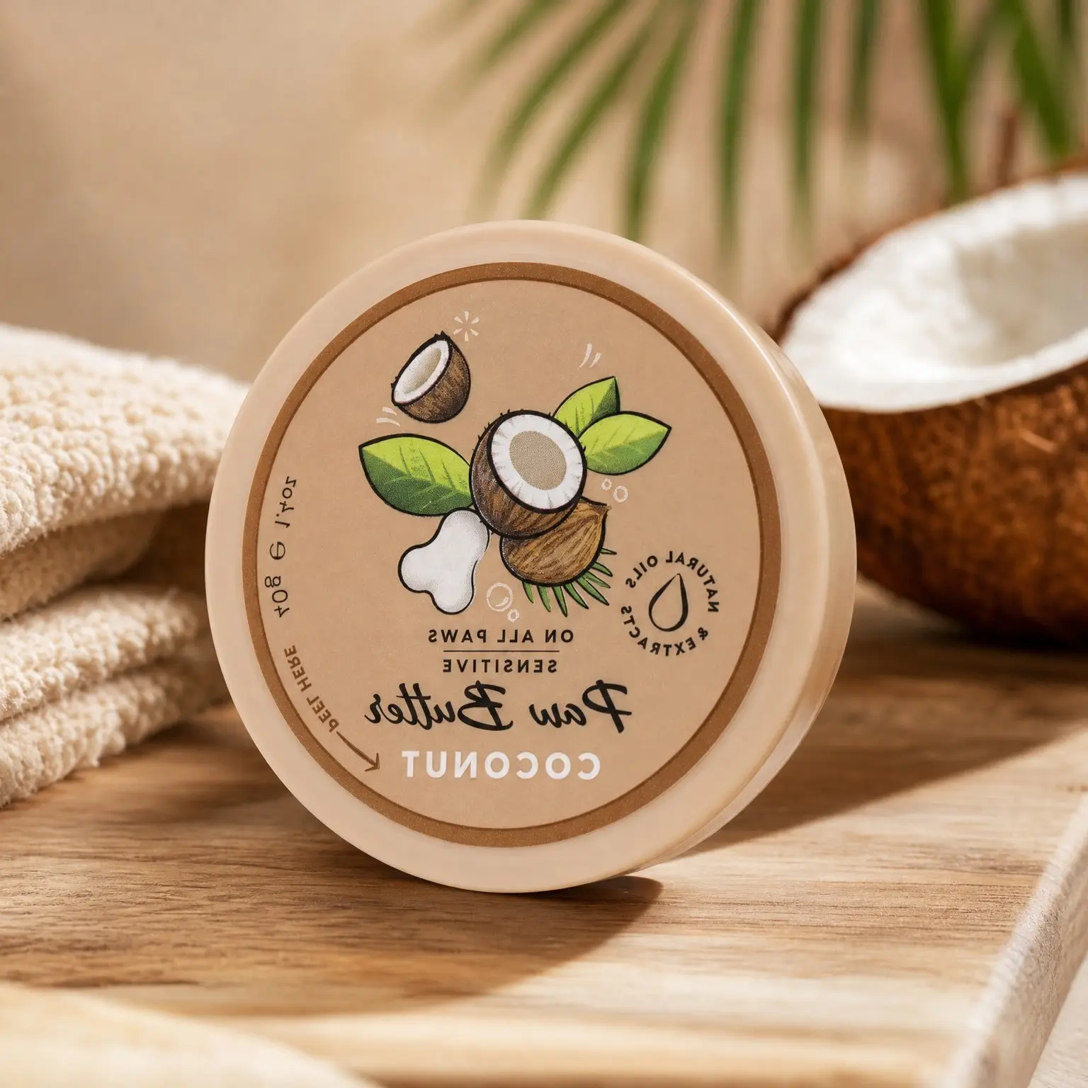 On All Paws Coconut Paw Butter – 1.4 oz | Soothes & Nourishes for Soft Crack-Free Paws and Noses | Vegan, Lick-Safe, Gentle Formula for Puppies | Made in USAGift